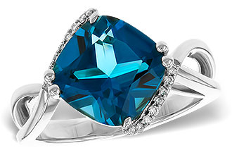 C329-79415: LDS RG 4.42 LONDON BLUE TOPAZ 4.50 TGW (10MM LBT)