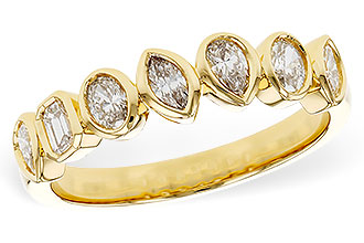 C329-79451: LDS DIA WED RG .62 TW FANCY CUT DIAS