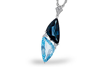 E329-74869: NECK 6.87 BLUE TOPAZ 6.97 TGW