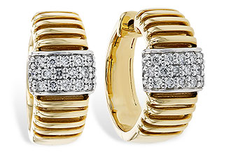 F329-73960: EARRINGS .23 TW