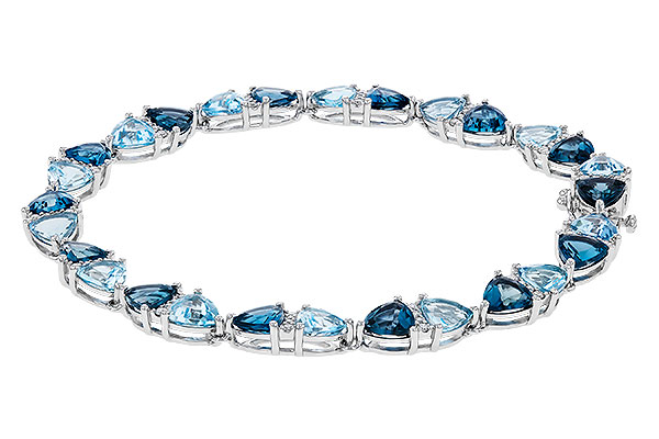 F329-74878: BRACELET 12.20 BLUE TOPAZ 12.50 TGW (7")