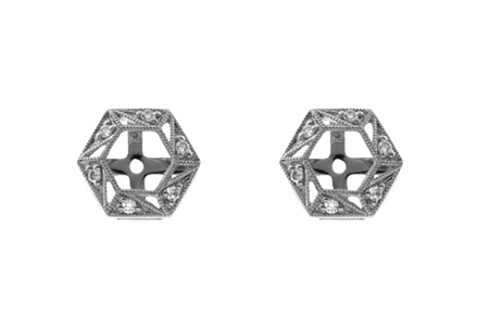 H055-26651: EARRING JACKETS .08 TW (FOR 0.50-1.00 CT TW STUDS)