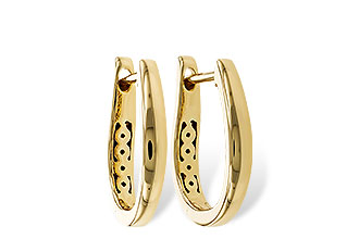 L329-78523: GOLD EARRINGS (15MM)