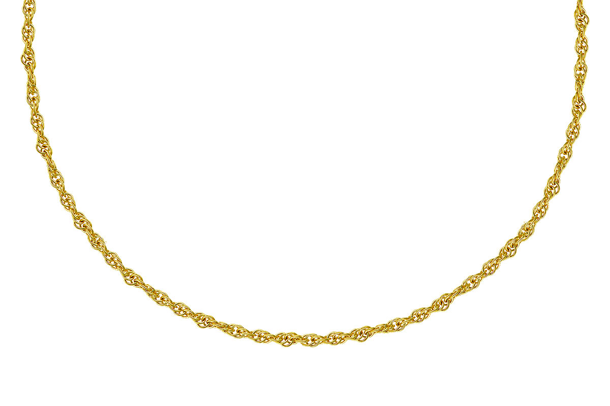 M328-87632: ROPE CHAIN (8", 1.5MM, 14KT, LOBSTER CLASP)