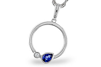 M329-74896: NECKLACE .26 SAPPHIRE .28 TGW